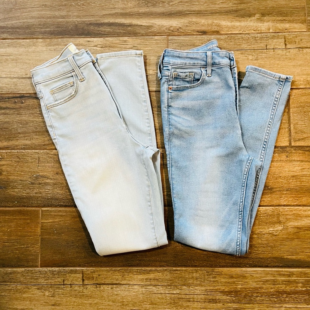2 Pair Bundle Size 6 Old Navy & Universal Thread Skinny Leg Denim Jeans